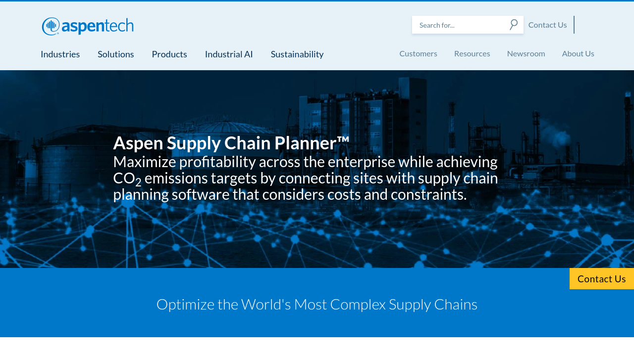 Aspen Supply Chain Planner